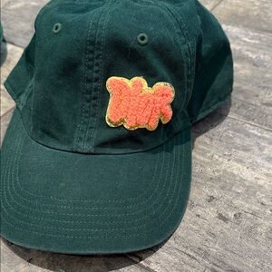 Green Cap with Orange Dior Patch
